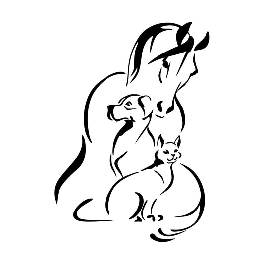 Animals Pet Horse Dog Cat Veterinary Wall Decals Window Decals