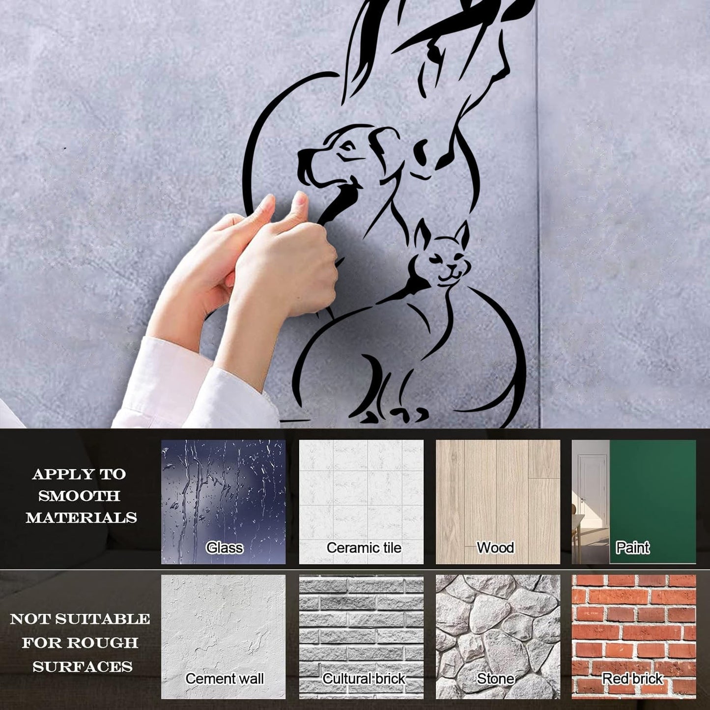 Animals Pet Horse Dog Cat Veterinary Wall Decals Window Decals