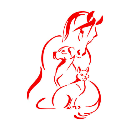 Animals Pet Horse Dog Cat Veterinary Wall Decals Window Decals