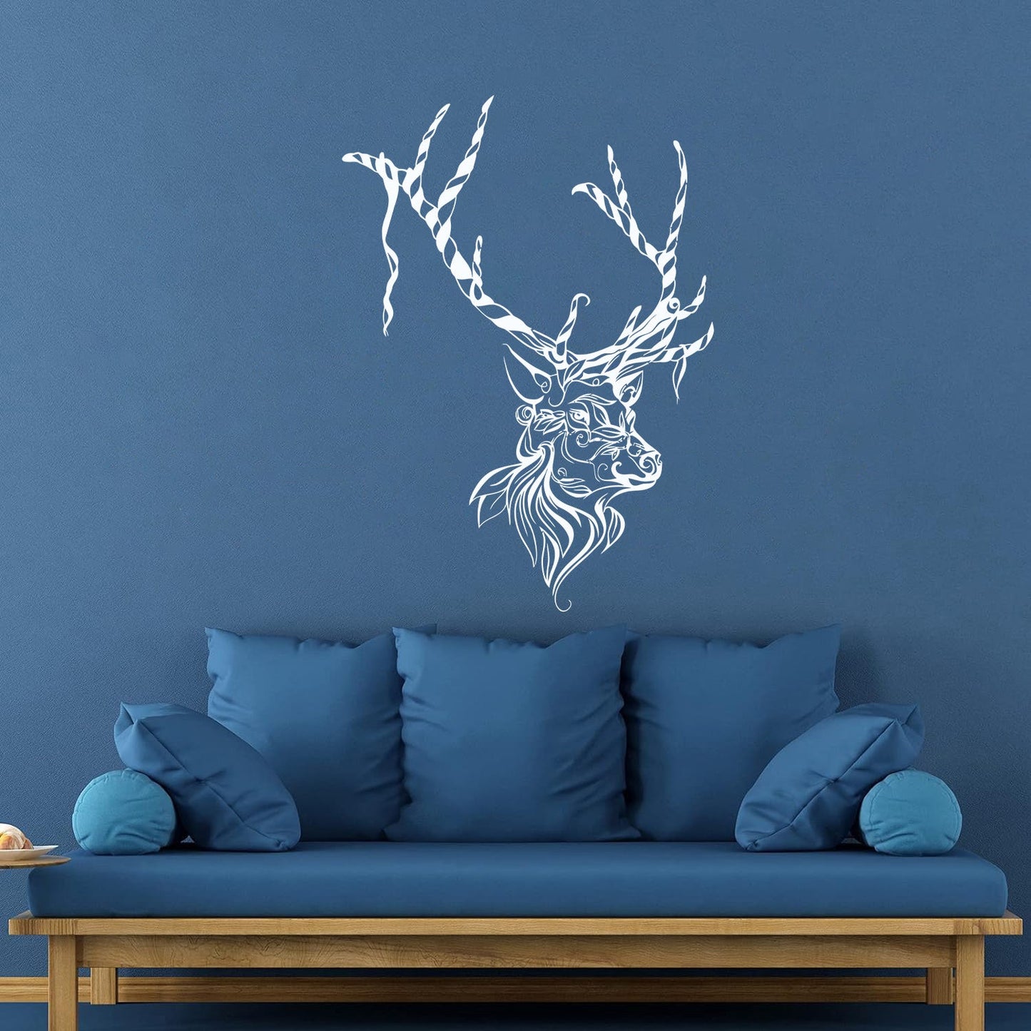 Wall Vinyl Sticker Decor Christmas Deer Animal Reindeer Tribal Self Adhesive