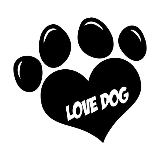 Lettering Decals Dog Paws Pets Animal Baby Kids Multiple Size Options