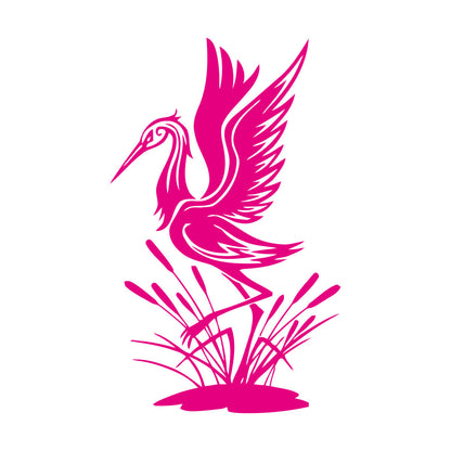 Wall Decals Paster Paper Egret Bird Zoo Animal Personalized Customization