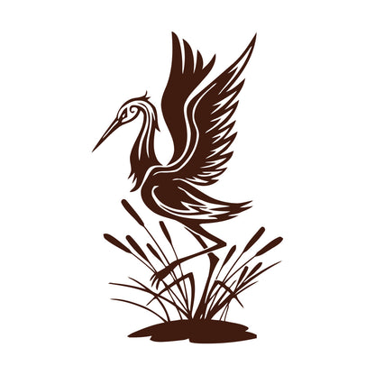 Wall Decals Paster Paper Egret Bird Zoo Animal Personalized Customization