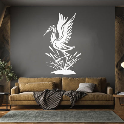 Wall Decals Paster Paper Egret Bird Zoo Animal Personalized Customization