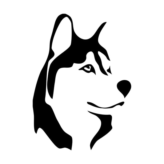 Engraving Decals Husky Dog Animal Kids Man Cave Car Body Decoration
