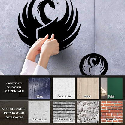 Fine Carving Decals Animal World Swan Bird Feathers Neck Store Decoration