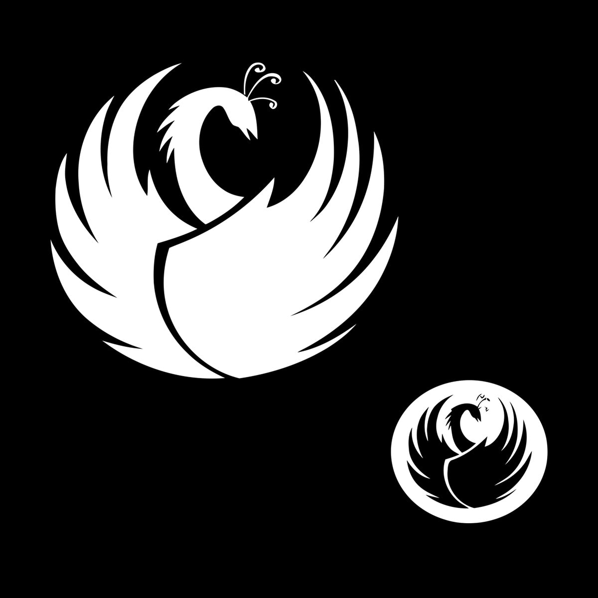 Fine Carving Decals Animal World Swan Bird Feathers Neck Store Decoration