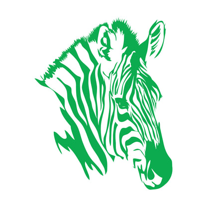 Lettering Decals Zebra Head African Animals Zoo Self Adhesive