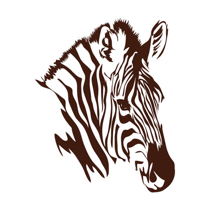 Lettering Decals Zebra Head African Animals Zoo Self Adhesive