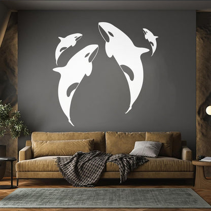 Wall Decals Pvc Whale Ocean Marine Animals Sea Do Not Damage The Wall Surface