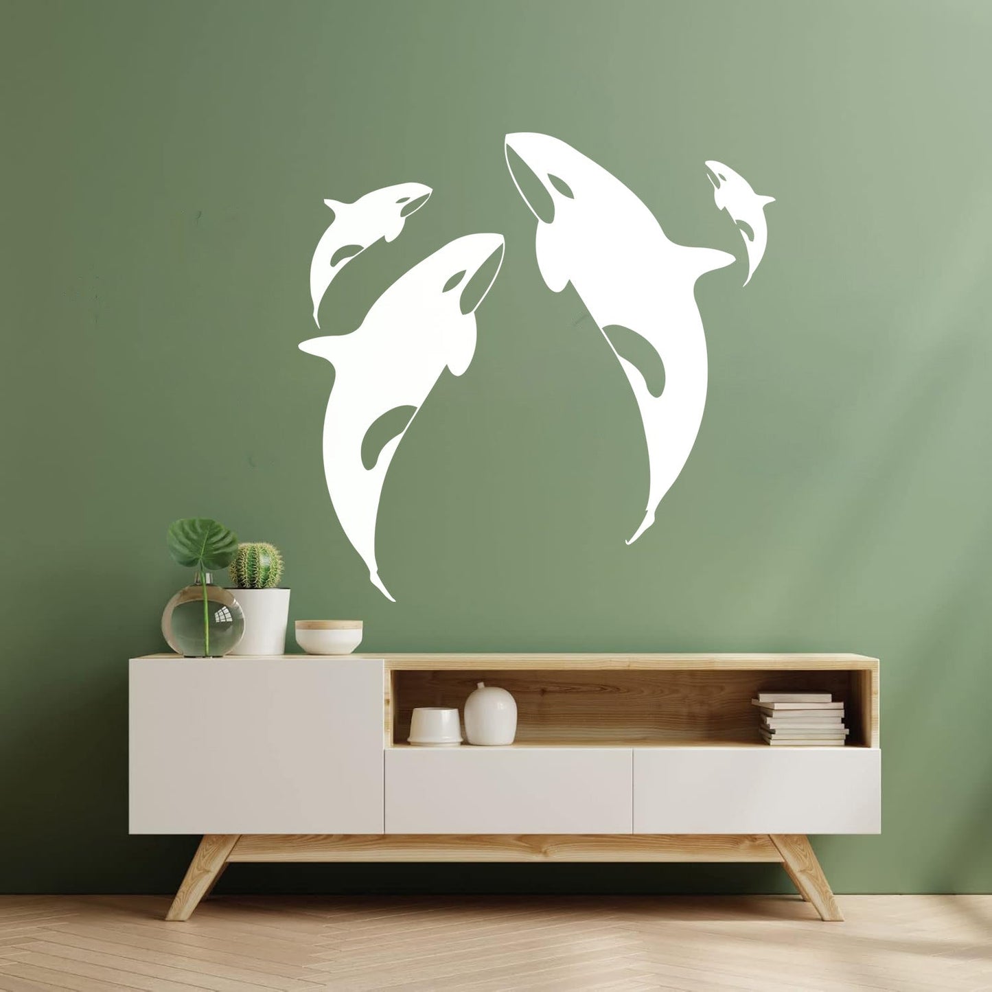 Wall Decals Pvc Whale Ocean Marine Animals Sea Do Not Damage The Wall Surface