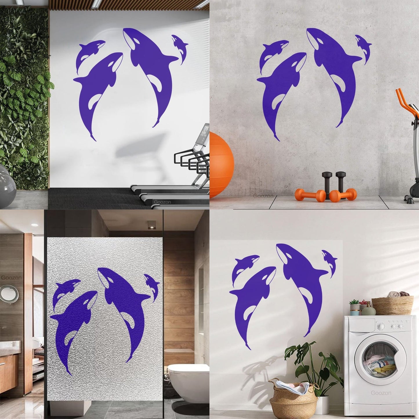 Wall Decals Pvc Whale Ocean Marine Animals Sea Do Not Damage The Wall Surface