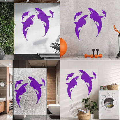 Wall Decals Pvc Whale Ocean Marine Animals Sea Do Not Damage The Wall Surface