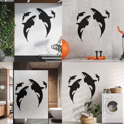 Wall Decals Pvc Whale Ocean Marine Animals Sea Do Not Damage The Wall Surface