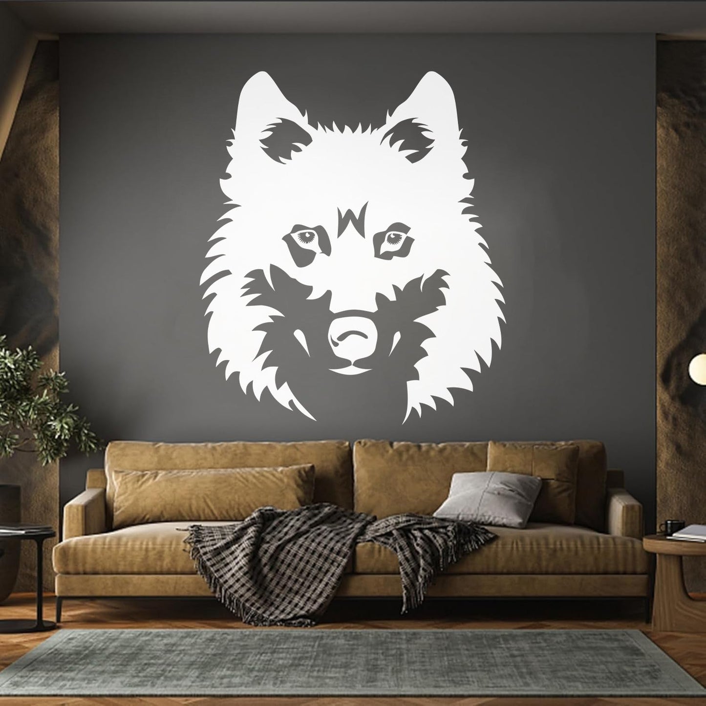 Lettering Stickers Wolf Beautiful Animal Zoo Tribal Multi Color Selection