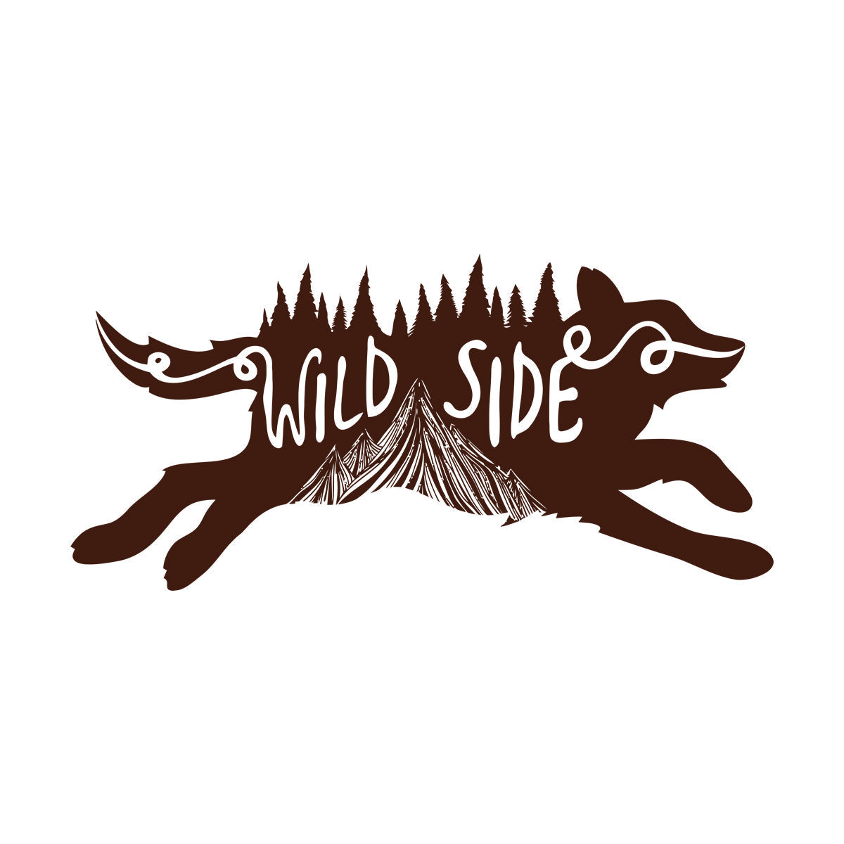 Cool Animal Wolf Wild Side Of Life Home Vinyl Wall Stickers Easy Installation