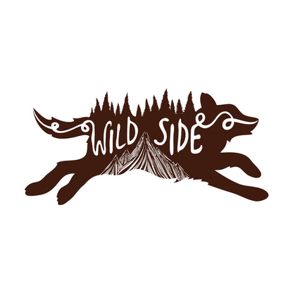 Cool Animal Wolf Wild Side Of Life Home Vinyl Wall Stickers Easy Installation