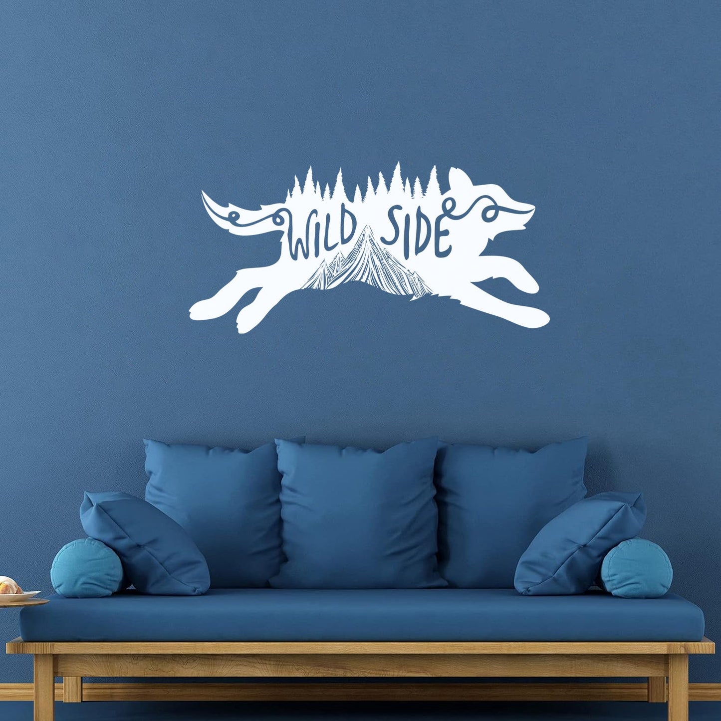 Cool Animal Wolf Wild Side Of Life Home Vinyl Wall Stickers Easy Installation