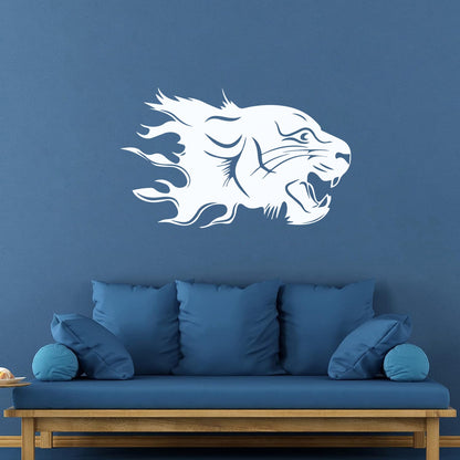 Wall Stickers Abstract Animal Predator Leopard Big Cat Head Wall Beautification