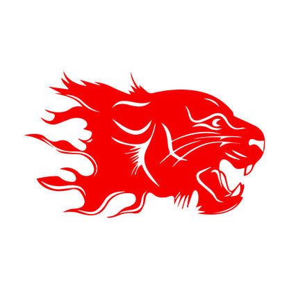 Wall Stickers Abstract Animal Predator Leopard Big Cat Head Wall Beautification