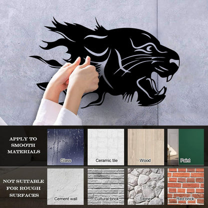 Wall Stickers Abstract Animal Predator Leopard Big Cat Head Wall Beautification