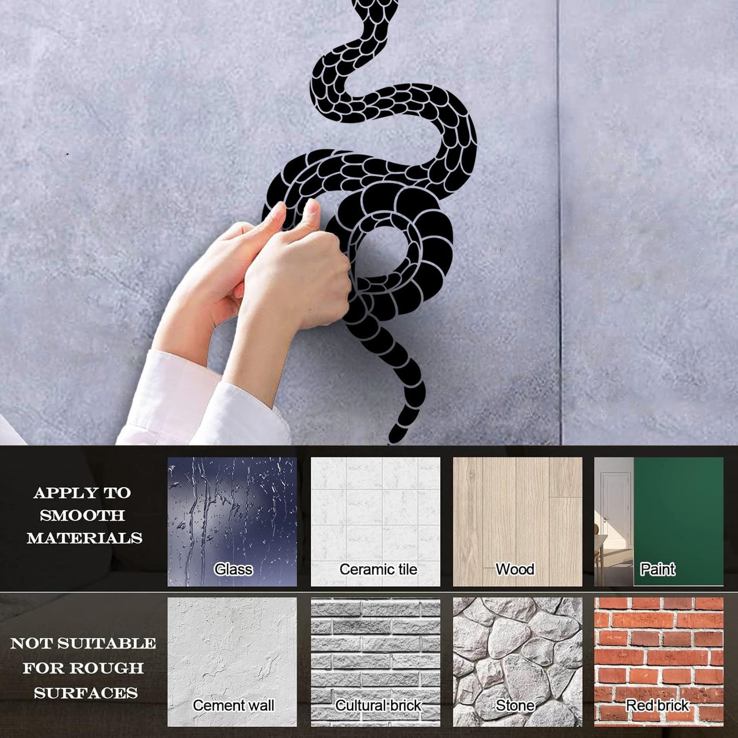 Abstract Animal Snake Ethnic Style Engraving Stickers Glass Stickers