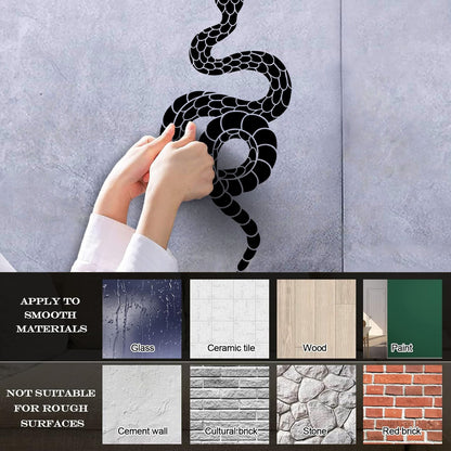 Abstract Animal Snake Ethnic Style Engraving Stickers Glass Stickers
