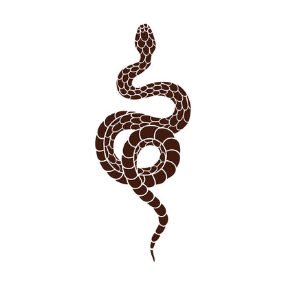 Abstract Animal Snake Ethnic Style Engraving Stickers Glass Stickers