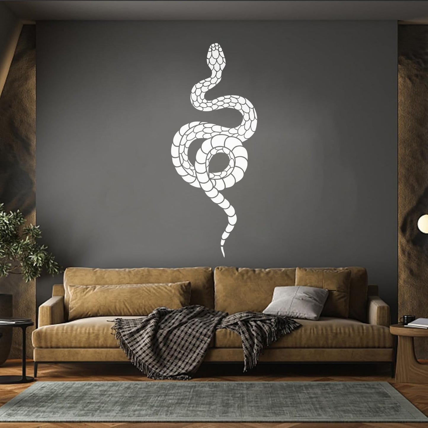Abstract Animal Snake Ethnic Style Engraving Stickers Glass Stickers