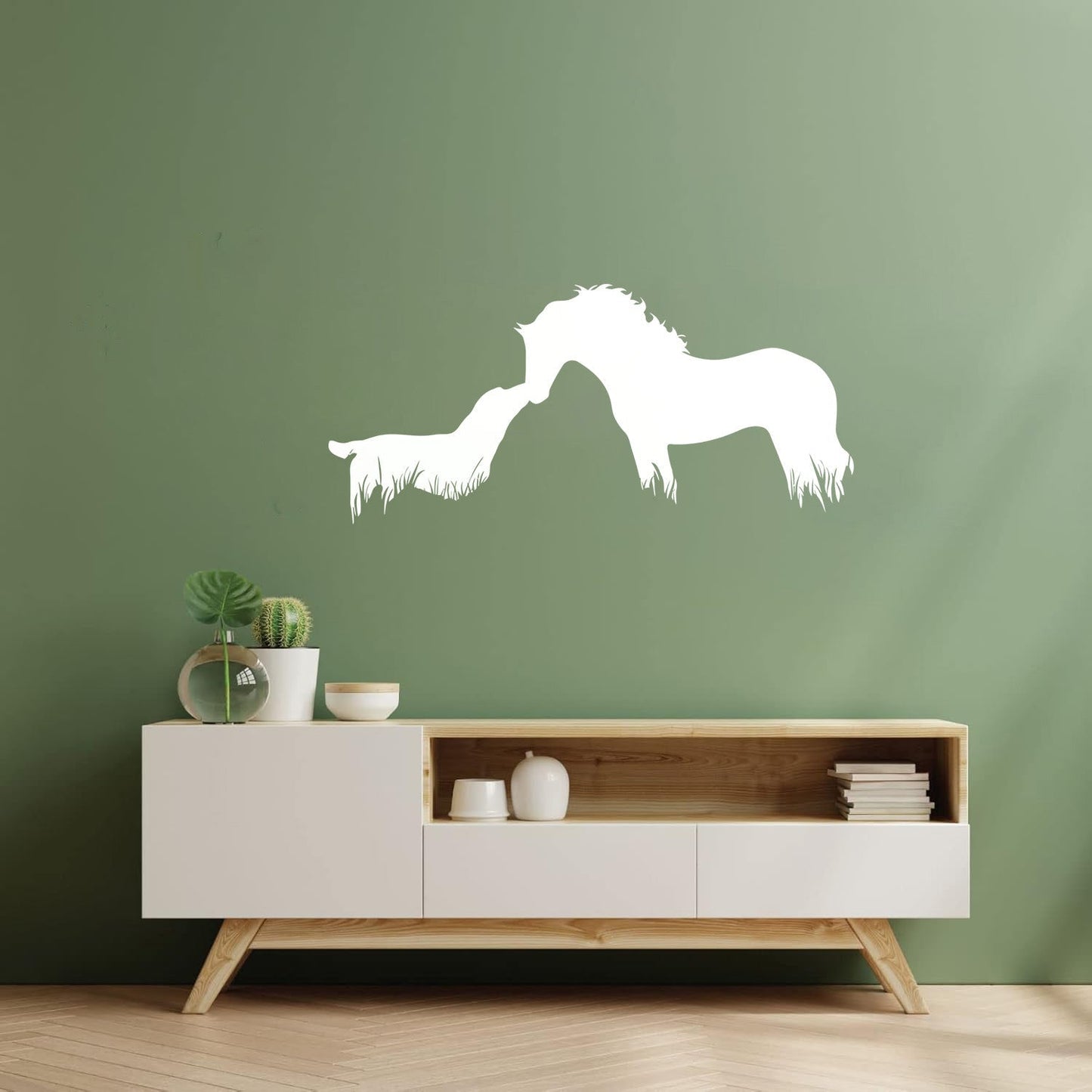 Lettering Decals Abstract Animals Pet Horse Dog Veterinary Clinic Store Decoration