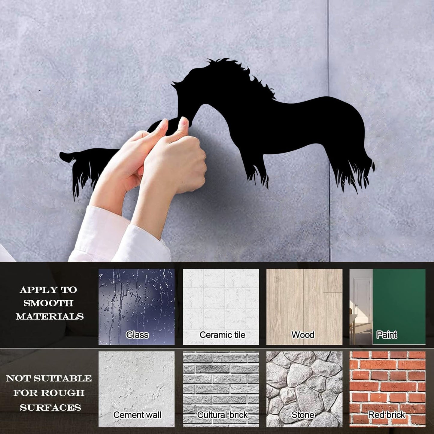 Lettering Decals Abstract Animals Pet Horse Dog Veterinary Clinic Store Decoration