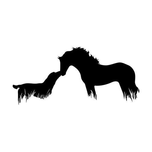 Lettering Decals Abstract Animals Pet Horse Dog Veterinary Clinic Store Decoration