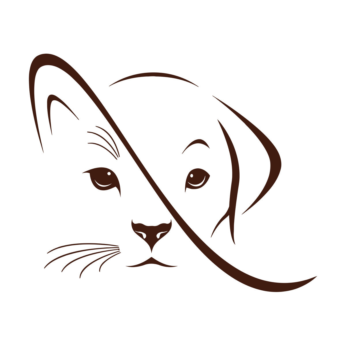 Wall Decals Pvc Abstract Animals Pets Cat Dog Veterinary Clinic Tattoo Culture