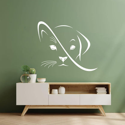 Wall Decals Pvc Abstract Animals Pets Cat Dog Veterinary Clinic Tattoo Culture