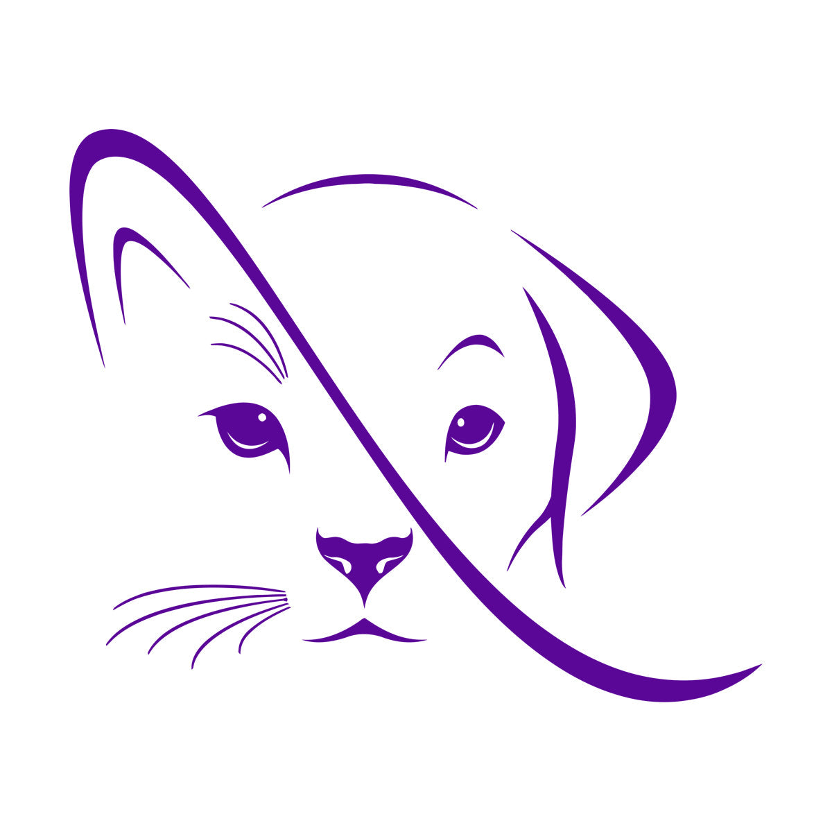 Wall Decals Pvc Abstract Animals Pets Cat Dog Veterinary Clinic Tattoo Culture