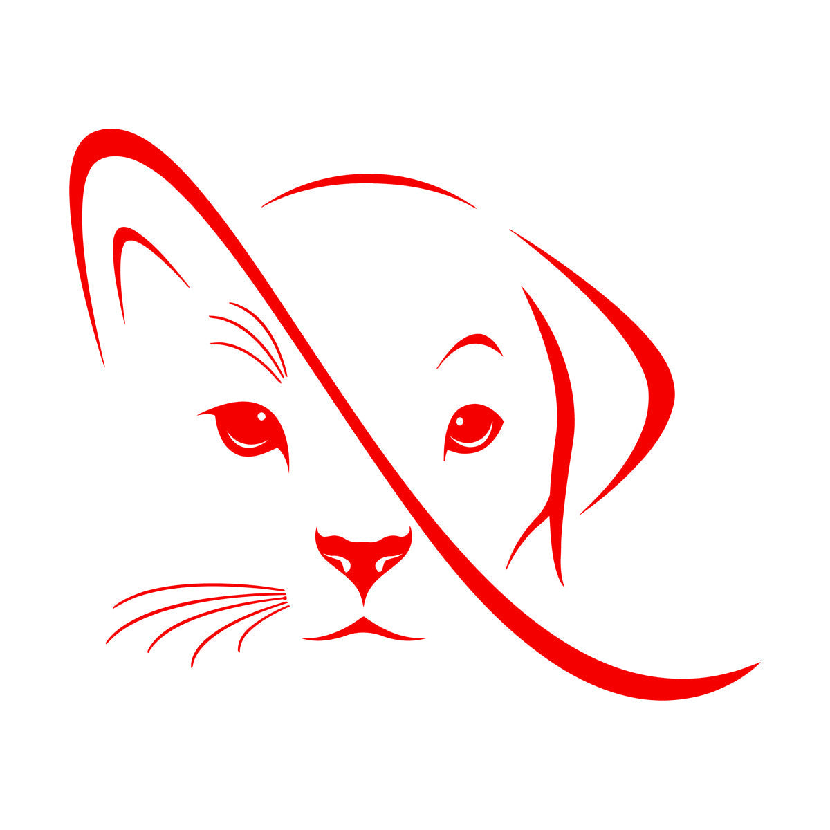 Wall Decals Pvc Abstract Animals Pets Cat Dog Veterinary Clinic Tattoo Culture