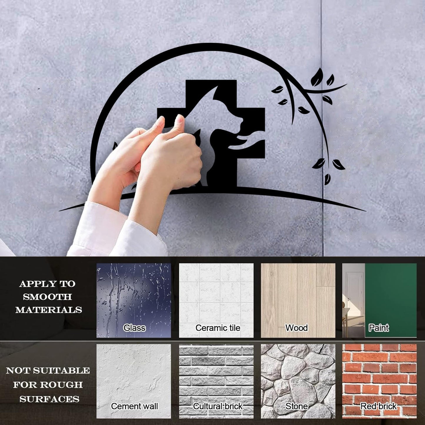 Lettering Stickers Animals Vet Pets Shop Veterinary Medicine Clinic Removable Without Leaving Glue