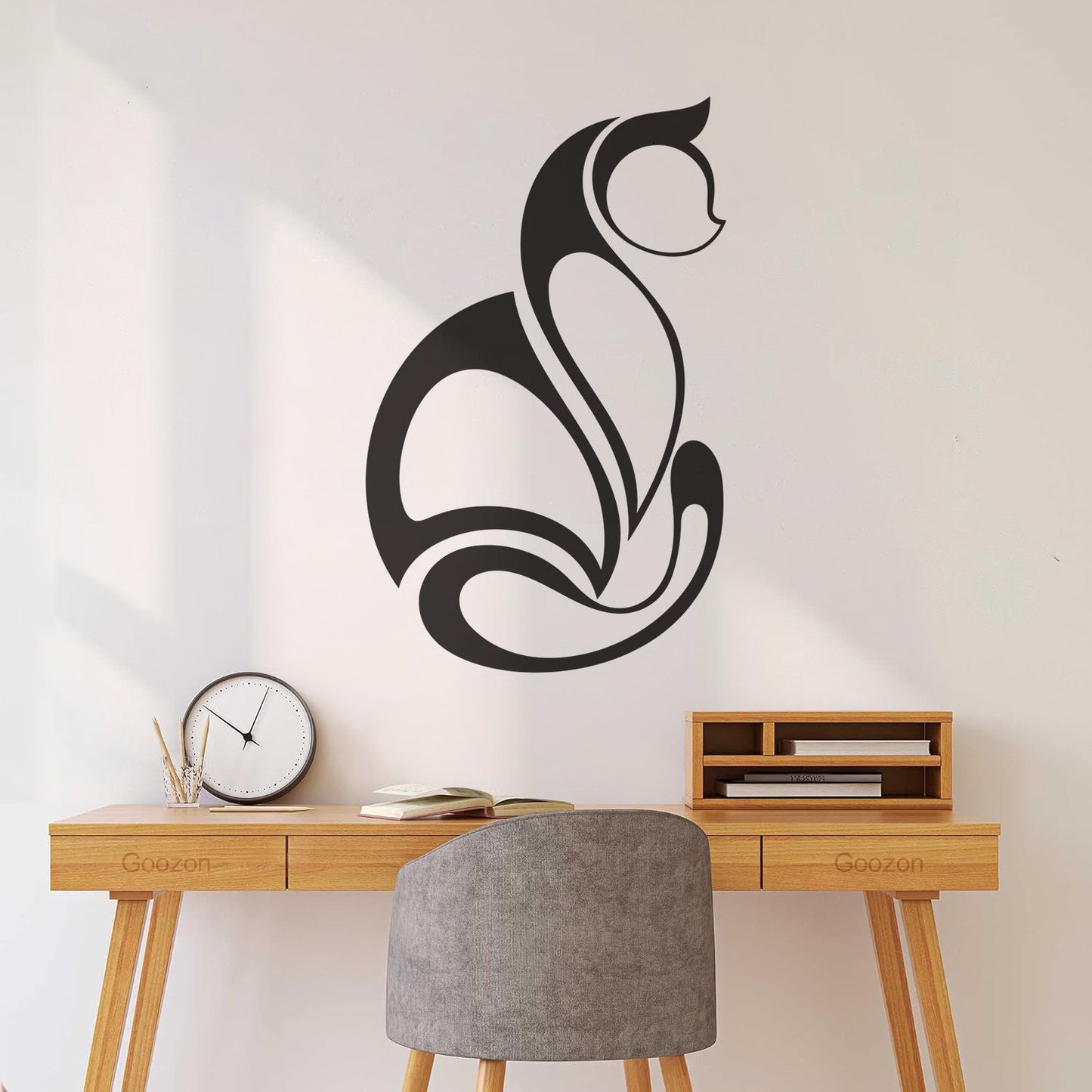 Abstract Cat Pet Animal Ation Wall Decals Multi Color Selection