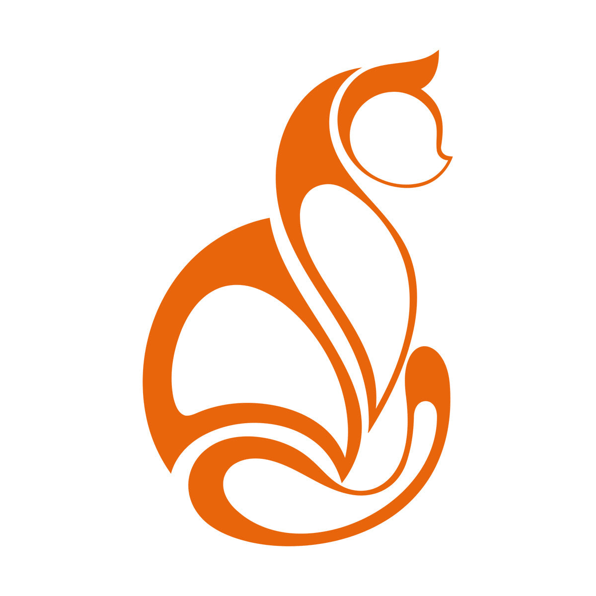 Abstract Cat Pet Animal Ation Wall Decals Multi Color Selection