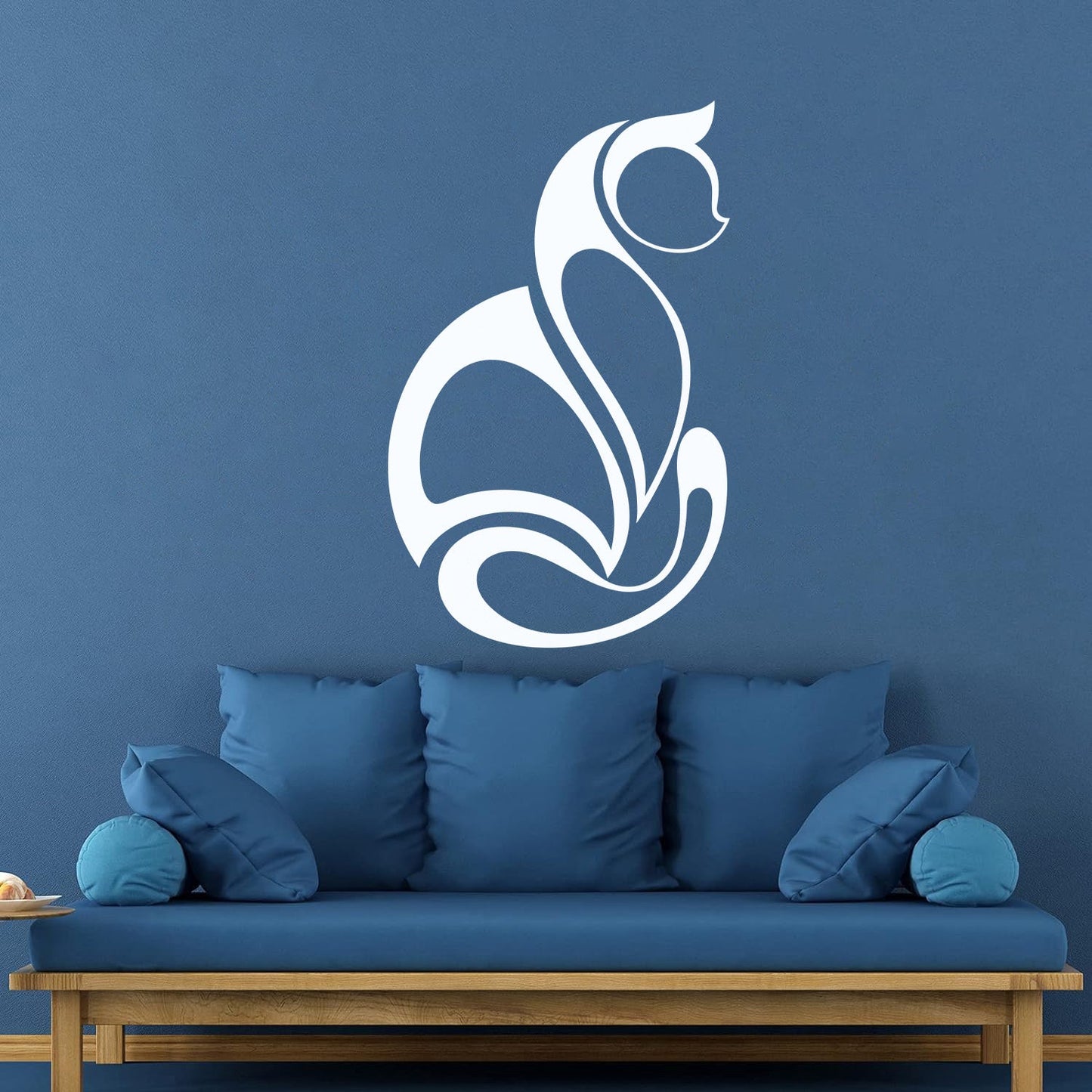 Abstract Cat Pet Animal Ation Wall Decals Multi Color Selection