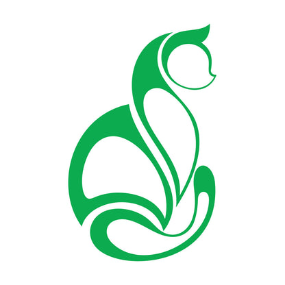 Abstract Cat Pet Animal Ation Wall Decals Multi Color Selection