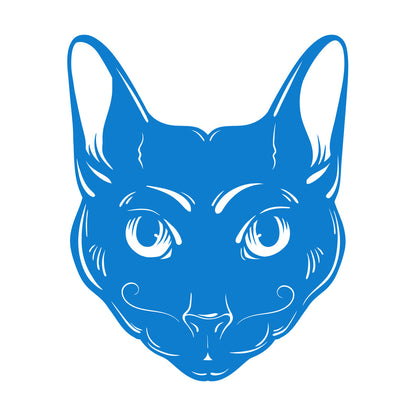 Abstract Cat Head Mustache Pet House Animal Lettering Decals Car Body Decoration