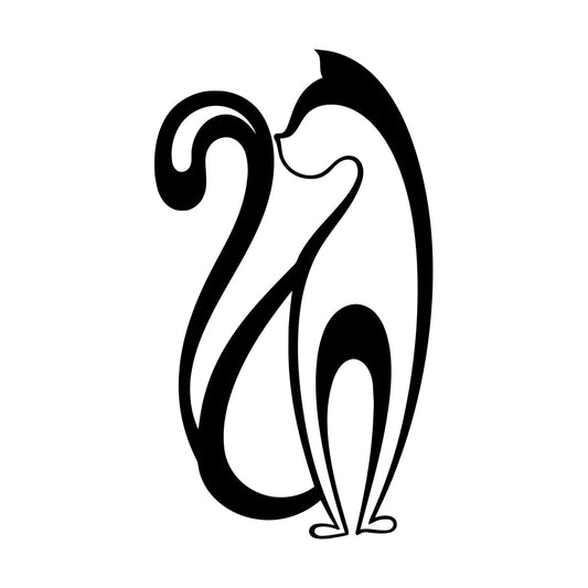 Wall Decals Pvc Abstract Cat Pet Animal Window Decals