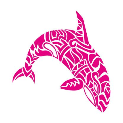 Wall Vinyl Sticker Decor Abstract Sea Animal Dolphin Killer Whale Tattoo Culture
