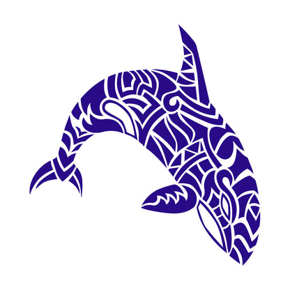 Wall Vinyl Sticker Decor Abstract Sea Animal Dolphin Killer Whale Tattoo Culture