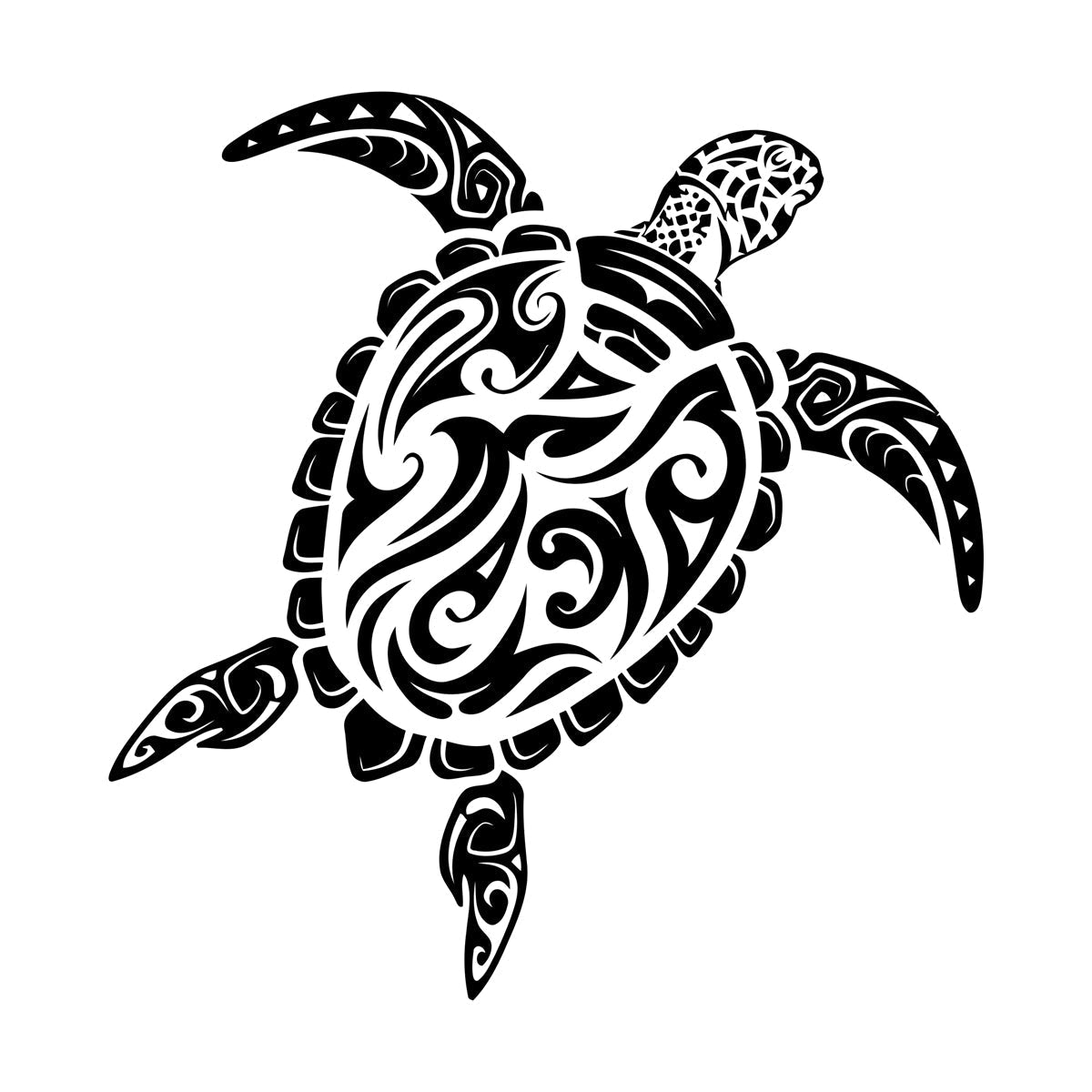Vinyl Wall Stickers Abstract Turtle Sea Animal Marine Style It Won'T Fall Off