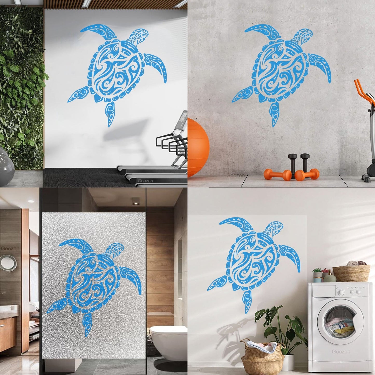 Vinyl Wall Stickers Abstract Turtle Sea Animal Marine Style It Won'T Fall Off