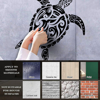 Vinyl Wall Stickers Abstract Turtle Sea Animal Marine Style It Won'T Fall Off