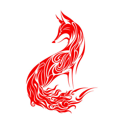 Wall Decals Abstract Wild Animal Fox Sly Predator Children Room Personalized Customization