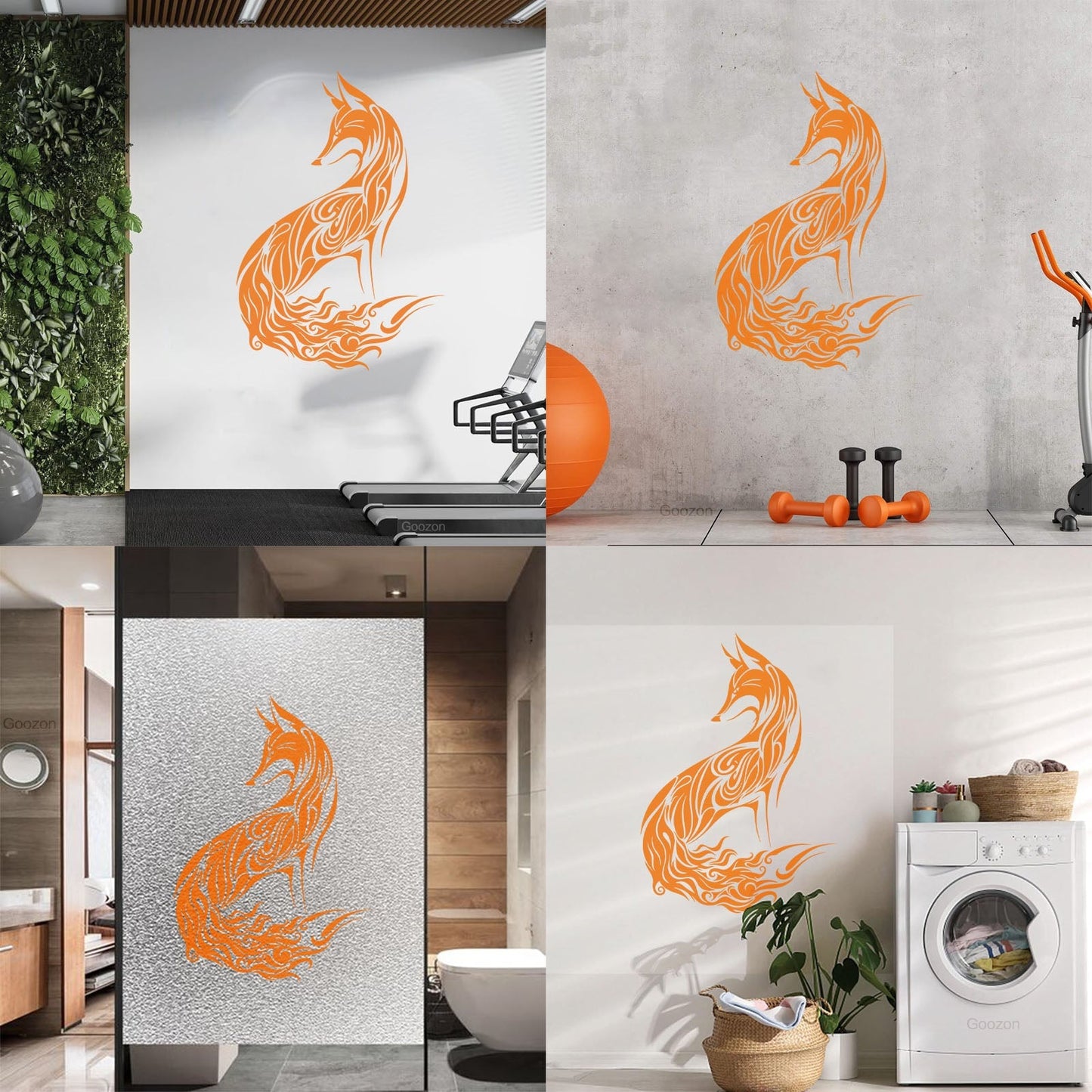 Wall Decals Abstract Wild Animal Fox Sly Predator Children Room Personalized Customization